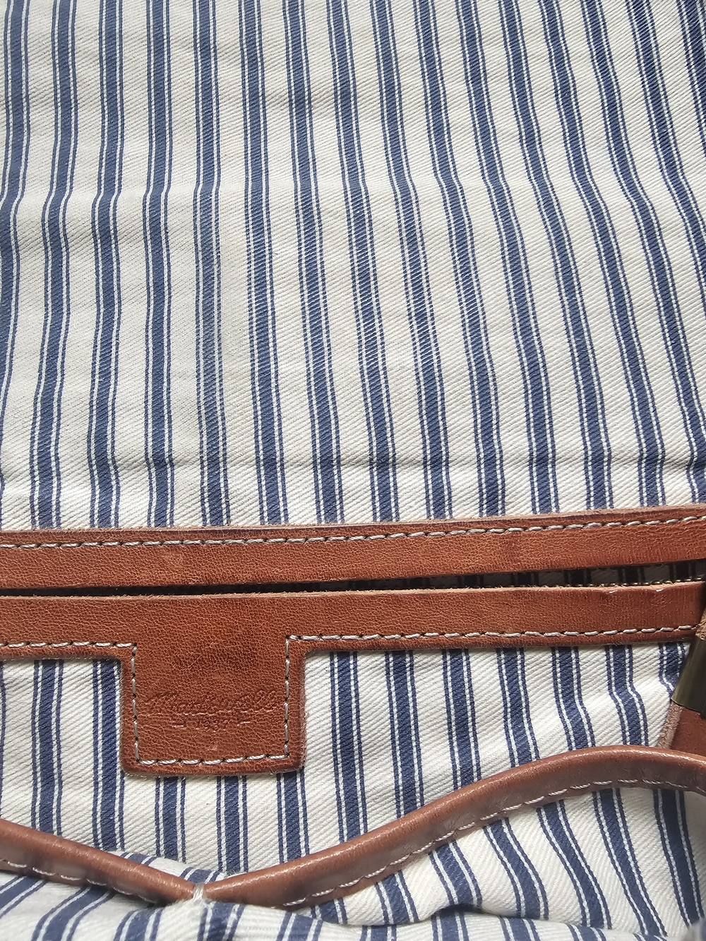 Madewell Tan Leather Laptop Messenger Bag - Picture 3 of 5
